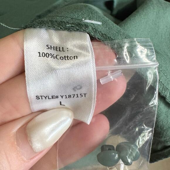 Tuckernuck’s Pomander Place Polly Dress Collared Boxy Fit Green Size Large - Picture 11 of 13